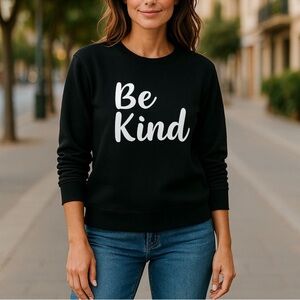 Black 'Be Kind' Sweatshirt